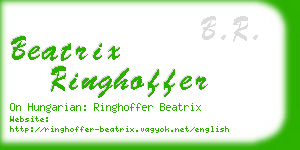 beatrix ringhoffer business card